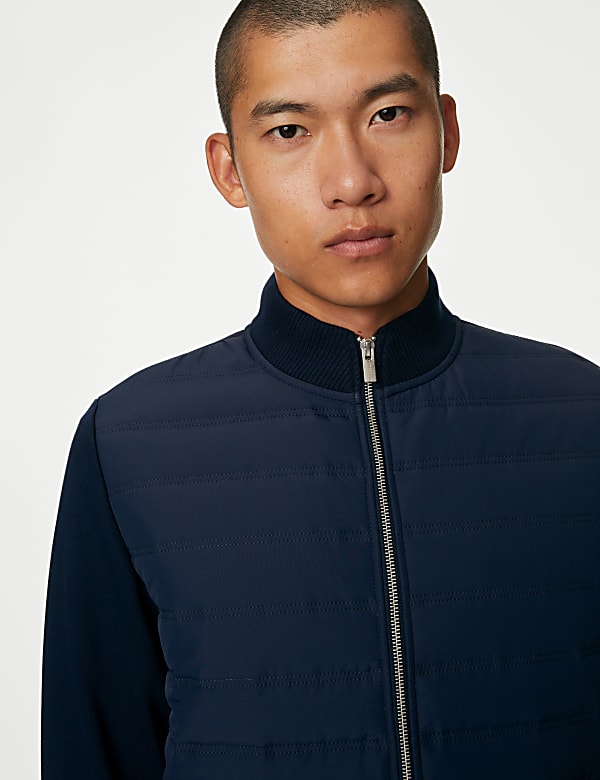 Quilted Bomber Jacket