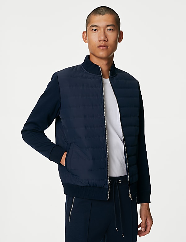 Quilted Bomber Jacket