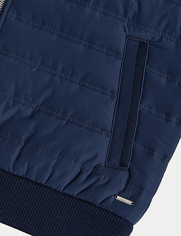 Quilted Bomber Jacket