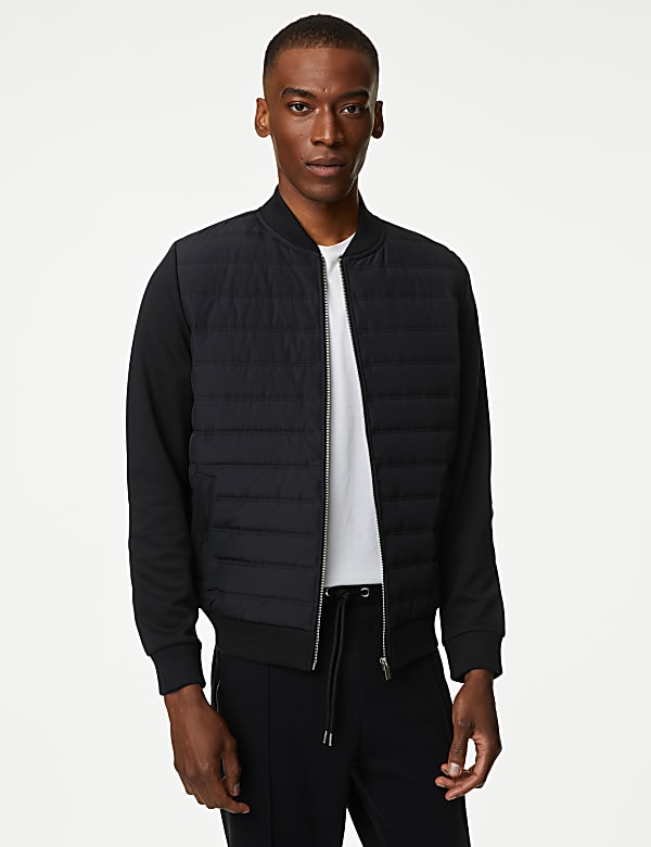 Quilted Bomber Jacket