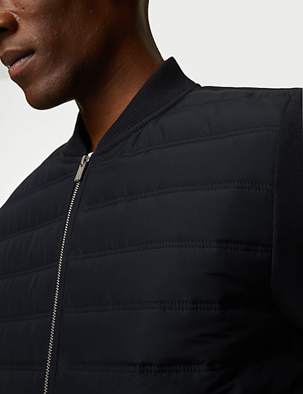 Quilted Bomber Jacket