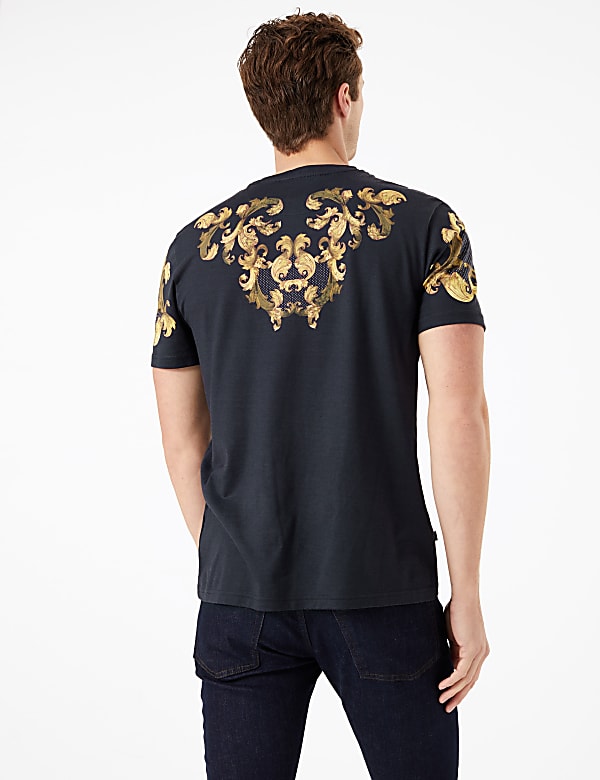 Cotton Baroque Print T-Shirt
