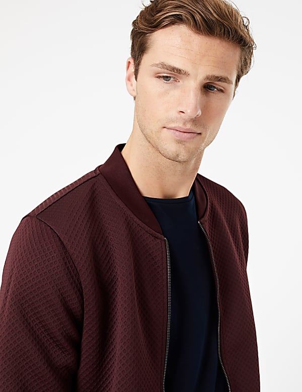 Jacquard Baseball Jacket