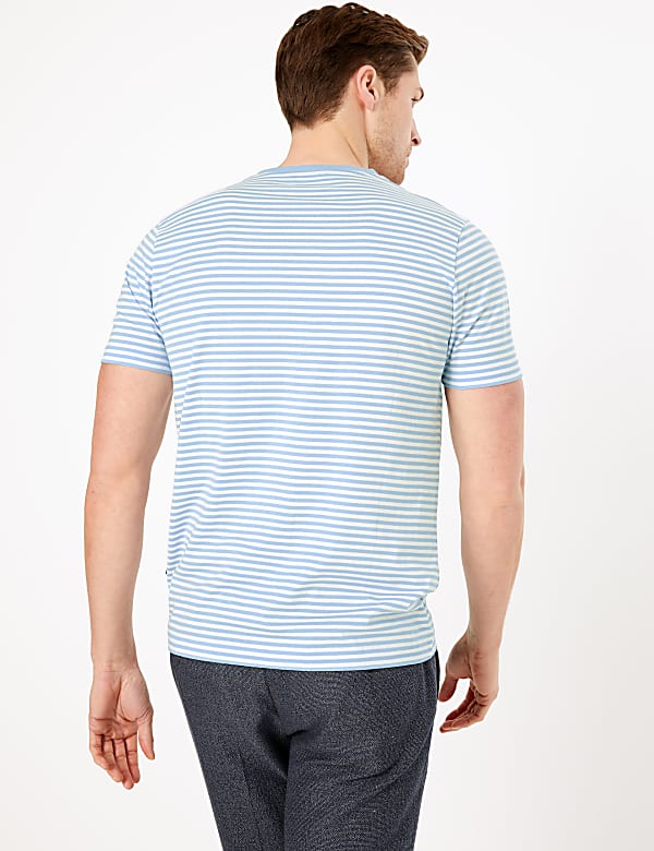 Premium Cotton Striped T-Shirt