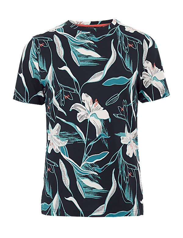 Premium Cotton Slim Fit Print T-Shirt