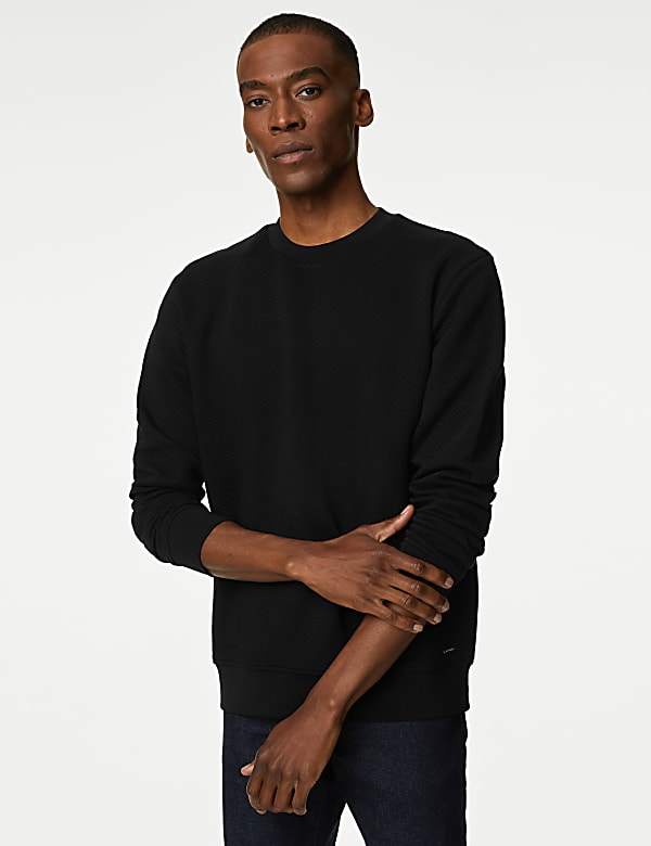 Elbow cut out sweatshirt hotsell