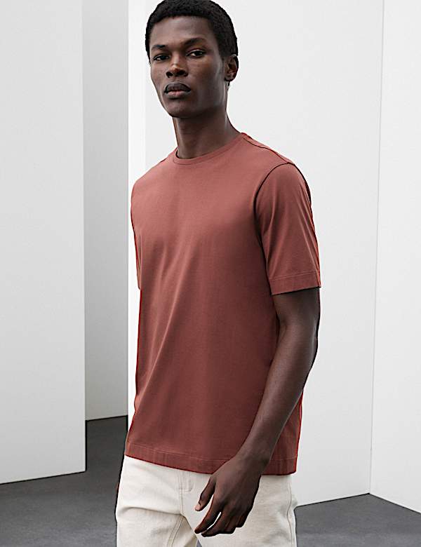 Pure Supima&reg; Cotton Performance Crew Neck T-shirt