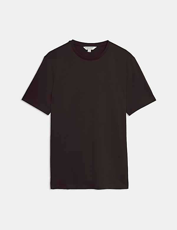 T-shirt &agrave; col rond en pur coton Supima&reg; - FR