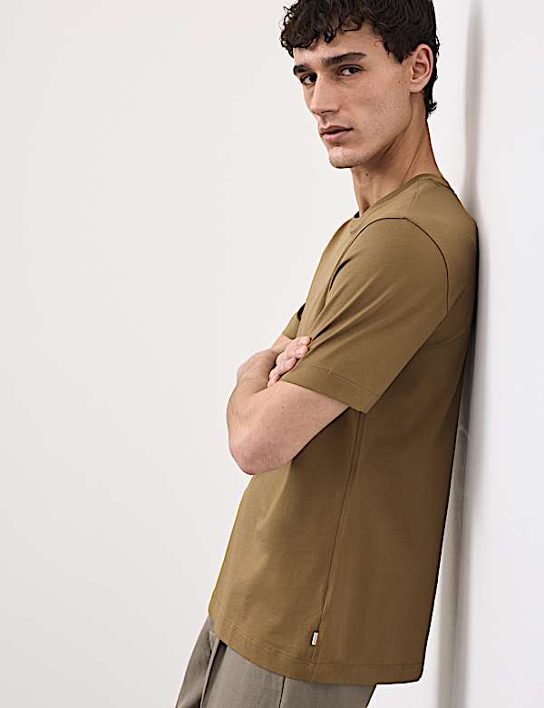 Pure Supima&reg; Cotton Performance Crew Neck T-shirt - US
