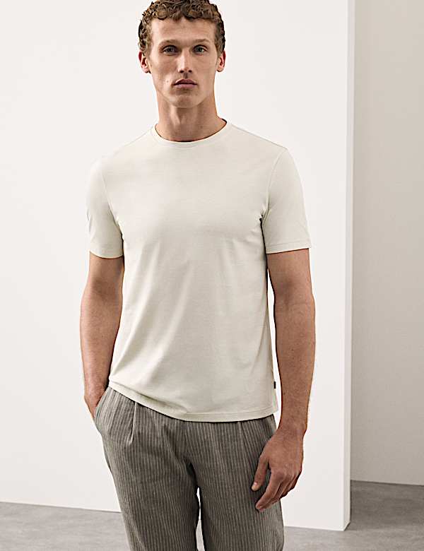 Pure Supima&reg; Cotton Performance Crew Neck T-shirt - US