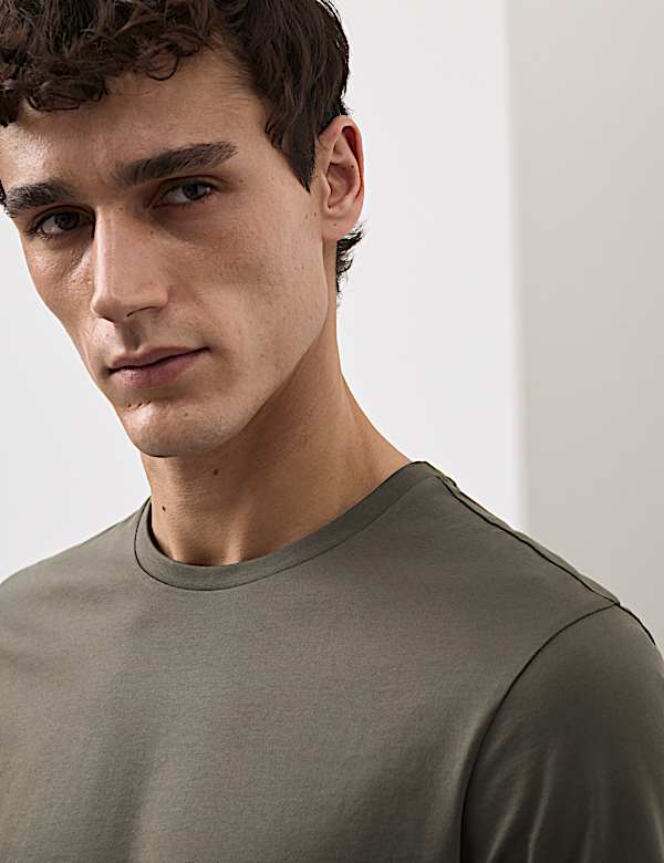 Pure Supima&reg; Cotton Performance Crew Neck T-shirt - US