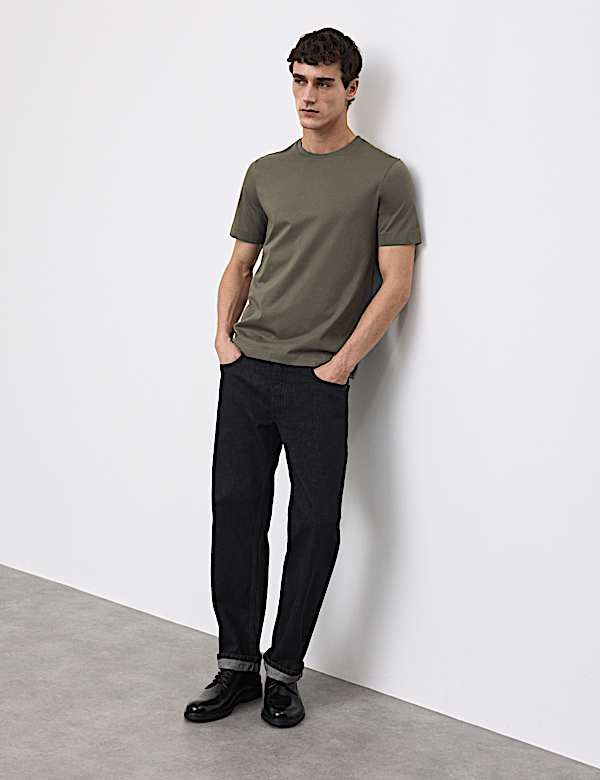 Pure Supima&reg; Cotton Performance Crew Neck T-shirt - US