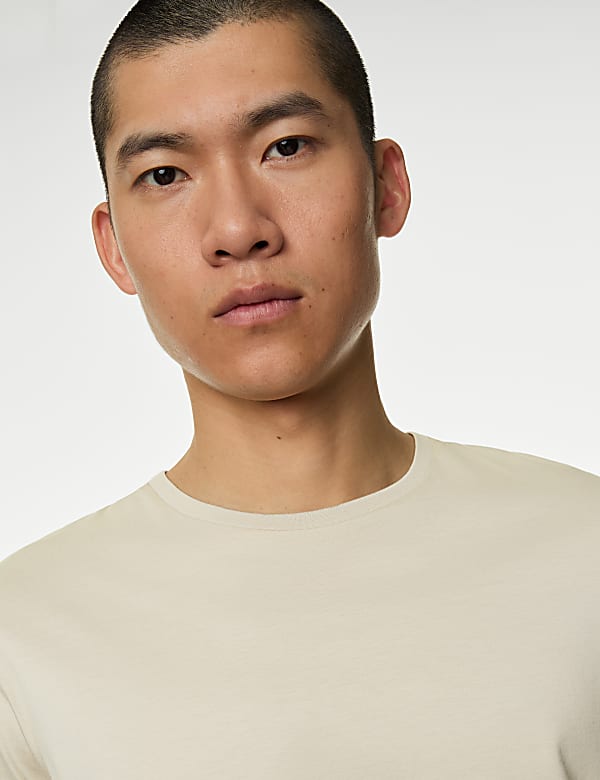 Pure Supima® Cotton Crew Neck T-shirt - GR