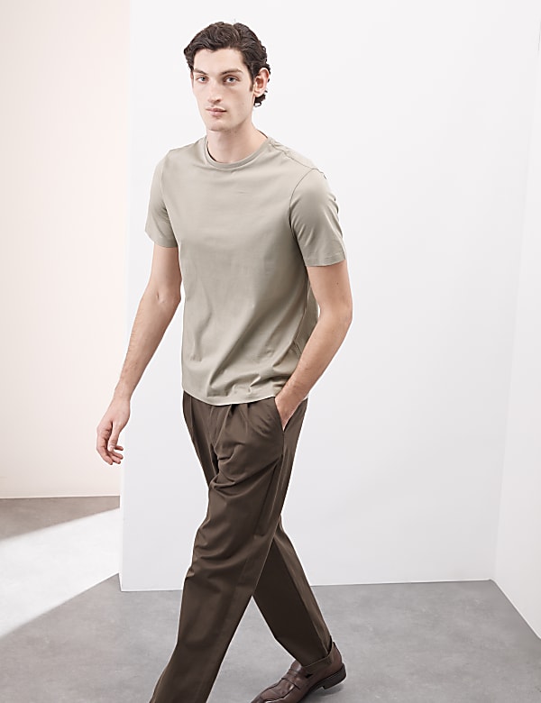 Pure Supima&reg; Cotton Performance Crew Neck T-shirt