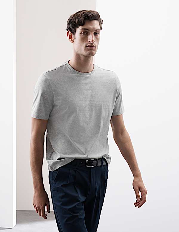 Pure Supima&reg; Cotton Performance Crew Neck T-shirt