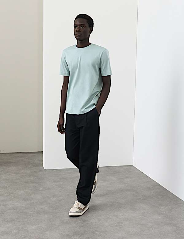 Pure Supima&reg; Cotton Performance Crew Neck T-shirt - US