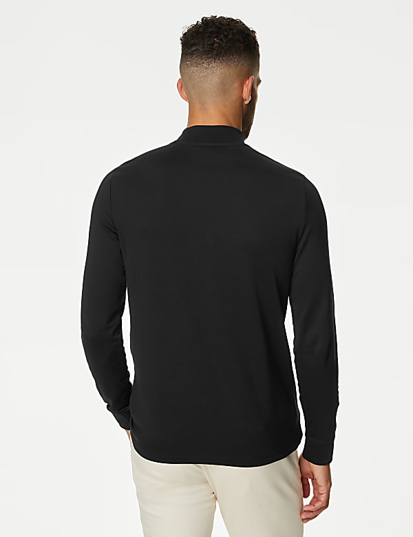 Cotton Rich Funnel Neck T-Shirt - PT