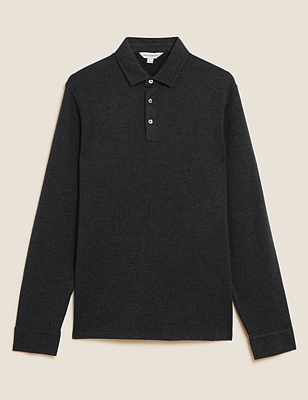 M&s long sleeve polo shirt shop
