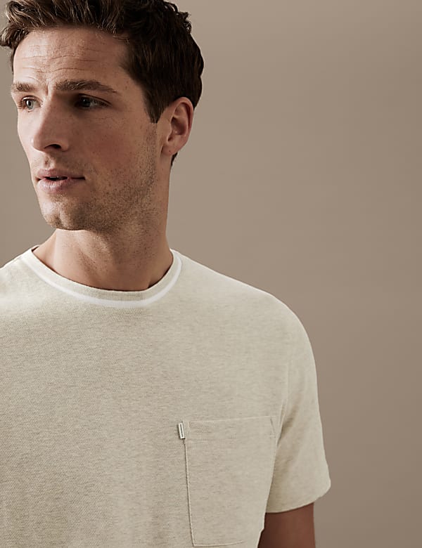 Pure Cotton Textured T-Shirt
