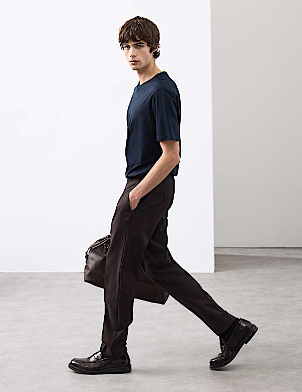 Pure Supima&reg; Cotton V-Neck T-Shirt - US