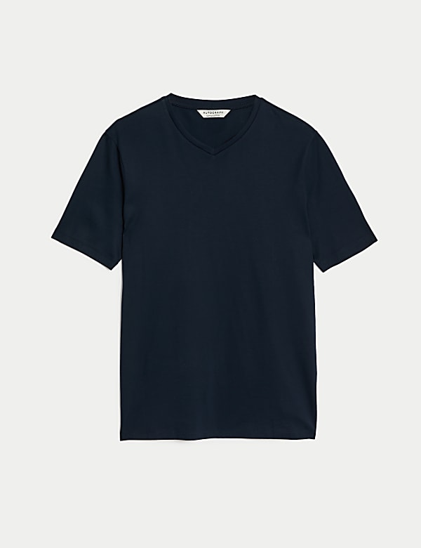 Pure Supima&reg; Cotton V-Neck T-Shirt - US