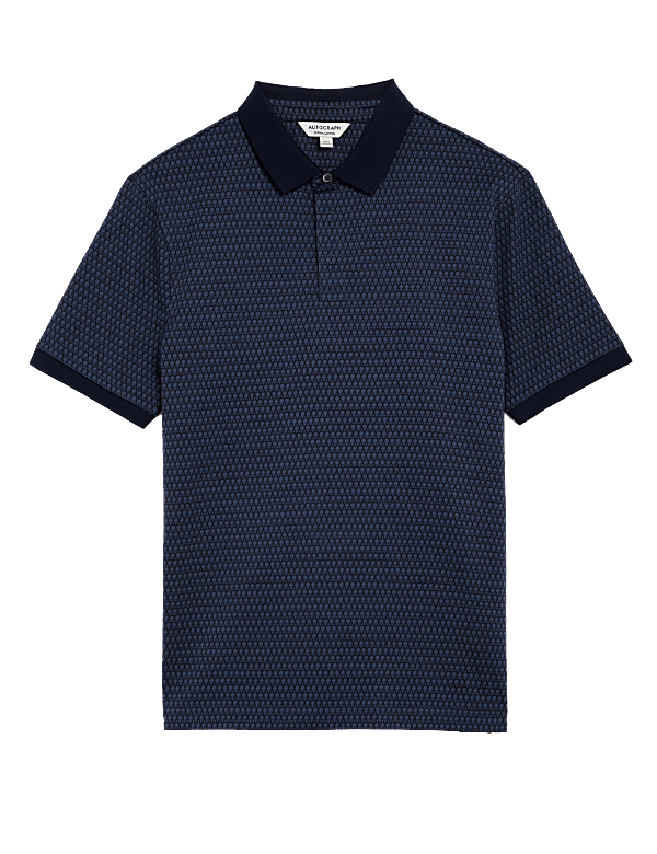 Pure Supima® Cotton Printed Polo Shirt