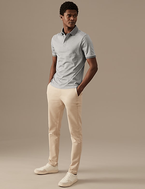 Pure Supima&reg; Cotton Printed Polo Shirt