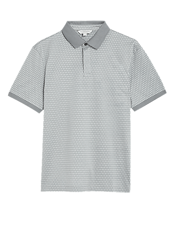 Pure Supima&reg; Cotton Printed Polo Shirt