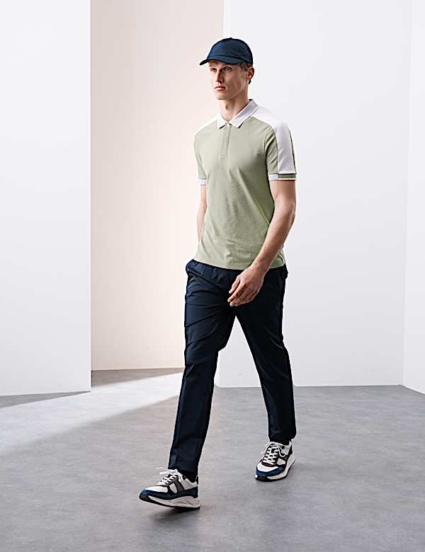 Cotton Blend Micro Pique Polo Shirt - NL