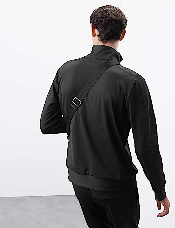 Funktions-Sweatshirt mit halblangem Reißverschluss - AT