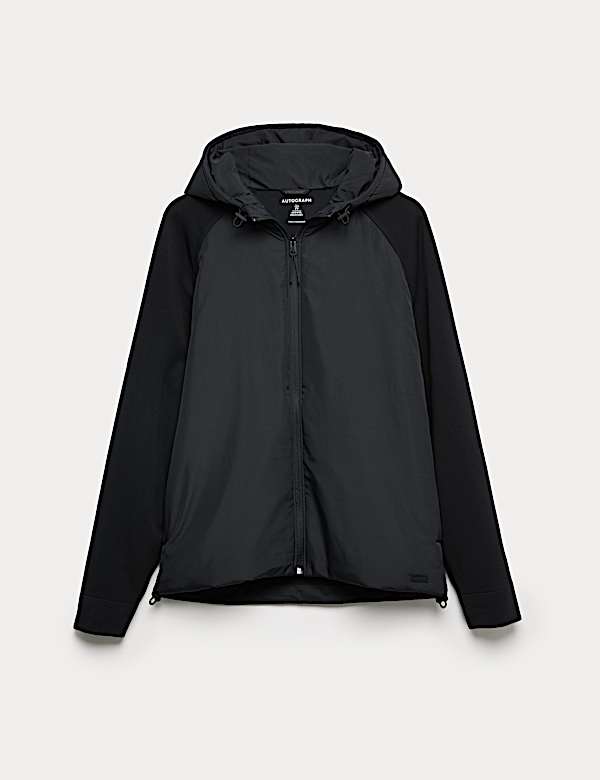 Cotton Rich Raglan Hybrid Hooded Jacket - CH