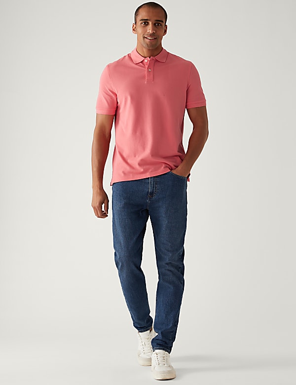 Pure Cotton Pique Regular Fit Polo Shirt