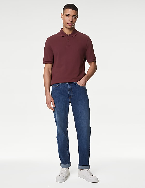 Pure Cotton Pique Regular Fit Polo Shirt