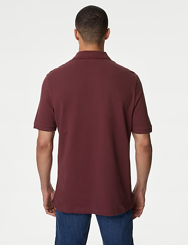 Pure Cotton Pique Regular Fit Polo Shirt