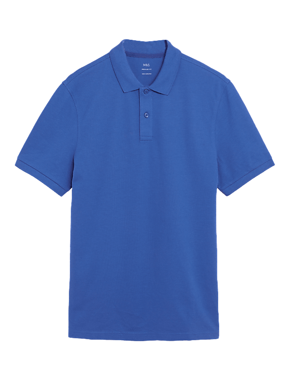Pure Cotton Pique Regular Fit Polo Shirt