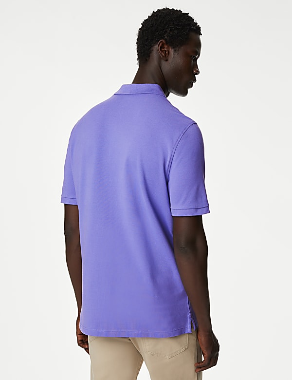 Pure Cotton Pique Regular Fit Polo Shirt