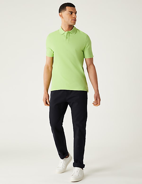 Pure Cotton Pique Regular Fit Polo Shirt