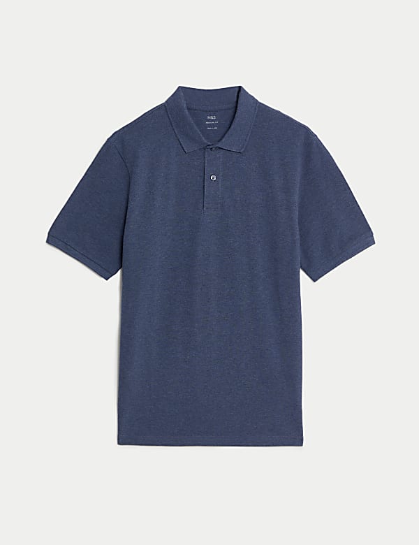 Pure Cotton Pique Regular Fit Polo Shirt