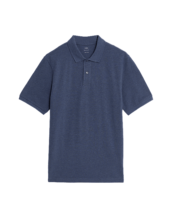 Pure Cotton Pique Regular Fit Polo Shirt