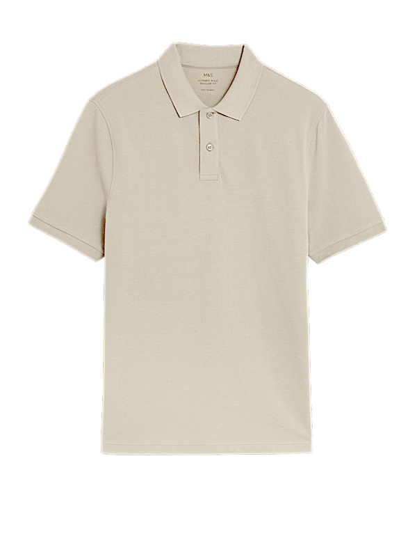 Pure Cotton Pique Regular Fit Polo Shirt