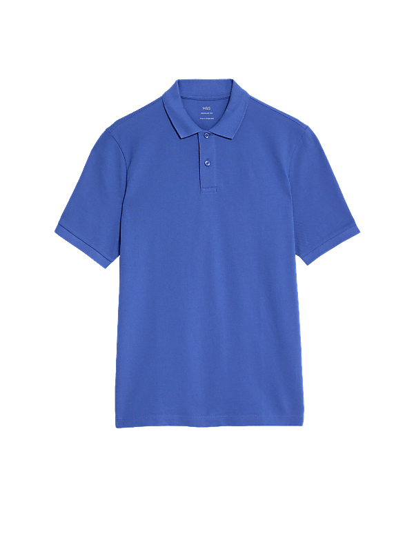 Pure Cotton Pique Regular Fit Polo Shirt