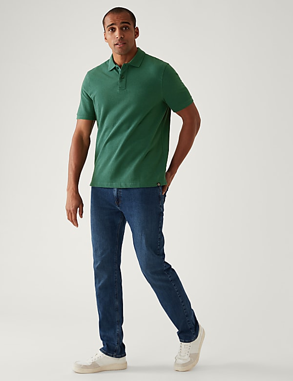 Pure Cotton Pique Regular Fit Polo Shirt