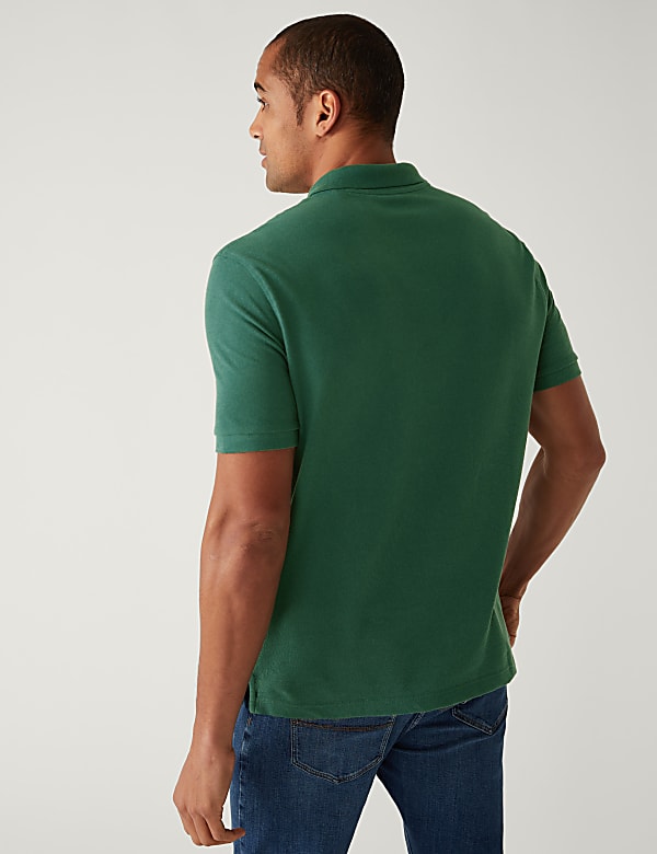 Pure Cotton Pique Regular Fit Polo Shirt