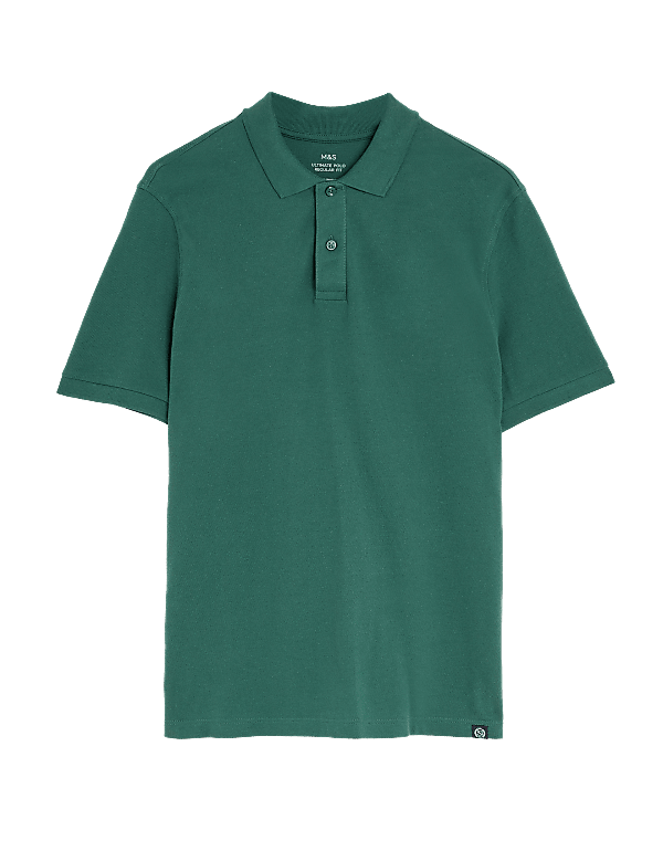 Pure Cotton Pique Regular Fit Polo Shirt