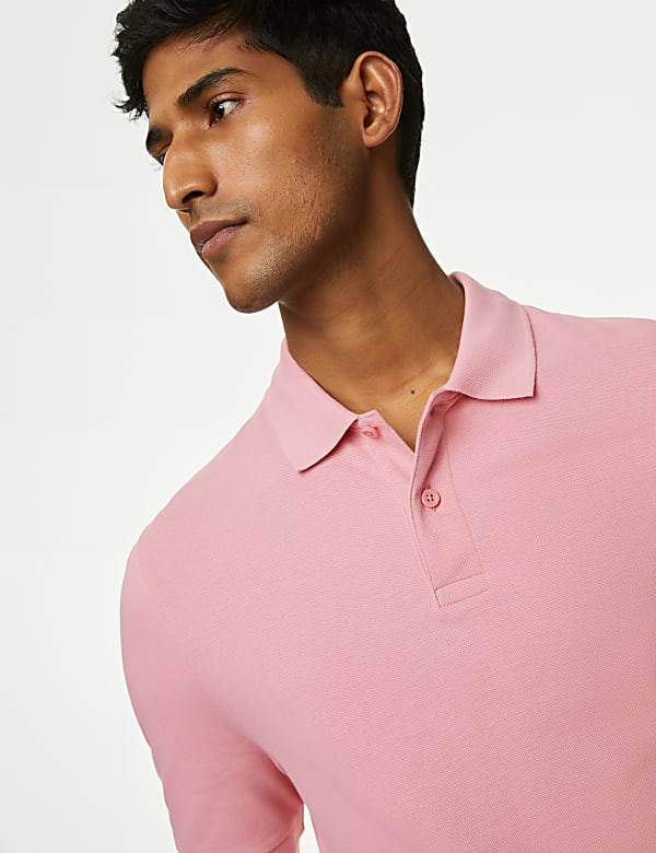 Pure Cotton Pique Regular Fit Polo Shirt