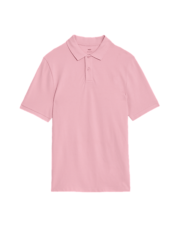 Pure Cotton Pique Regular Fit Polo Shirt