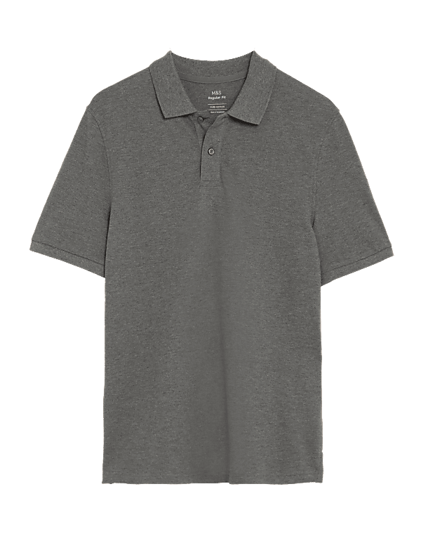 Pure Cotton Pique Regular Fit Polo Shirt