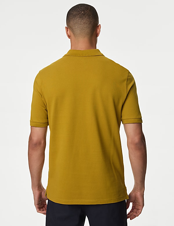 Pure Cotton Pique Regular Fit Polo Shirt