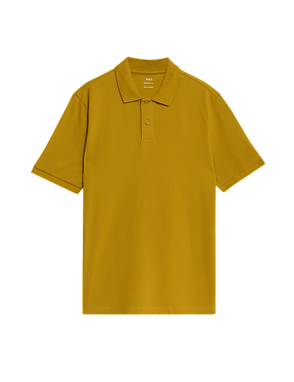 Pure Cotton Pique Regular Fit Polo Shirt