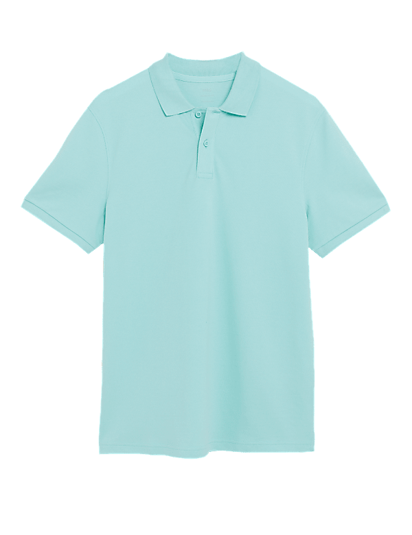 Pure Cotton Pique Regular Fit Polo Shirt